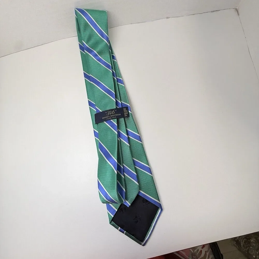 346 Brooks Brothers Classic Stripped 100% Neck Tie